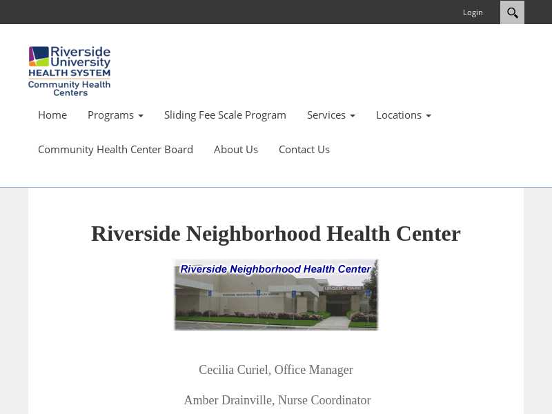 Riverside Neighborhood Health Center - Riverside County Health Department