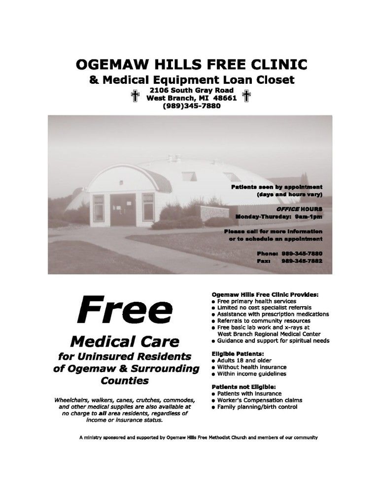 Ogemaw Hills Free Clinic South Gray Road