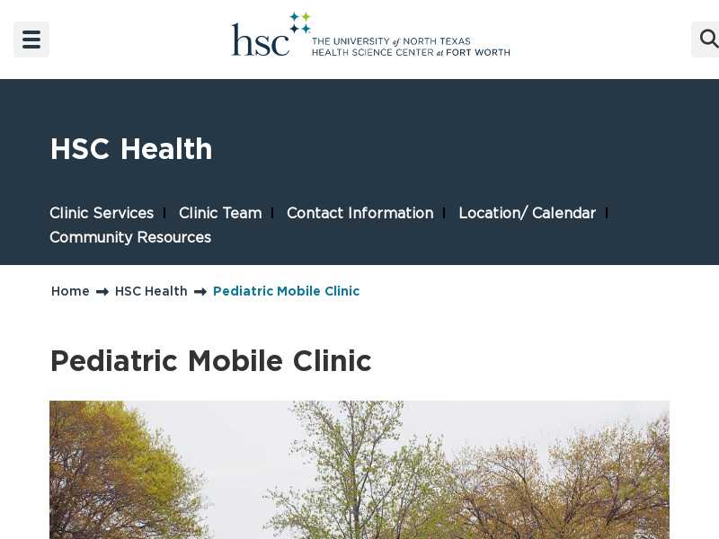 UNTHSC Pediatric Mobile Clinic