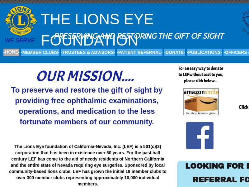 Lions Eye Foundation Of California